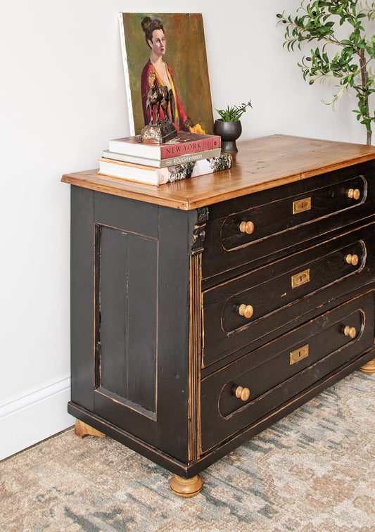 Primitive French Pine Chest of Drawers | Circa 1850