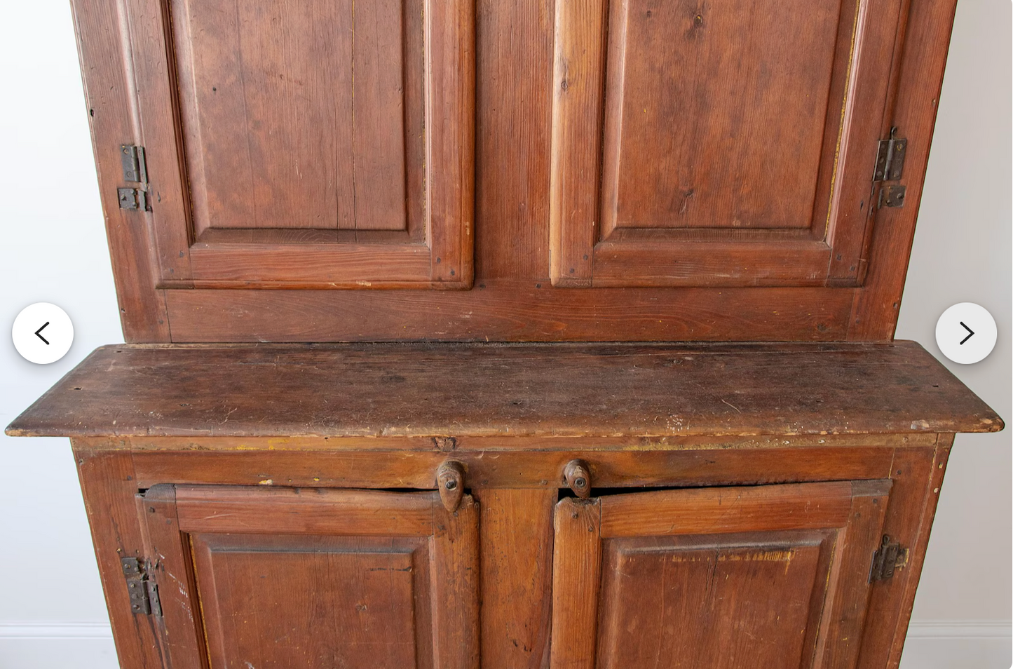 Early American New England Kitchen Cupboard, in Wide Plank Pine | ca. 1780