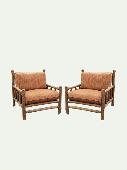 Set of Four Old Hickory "Old Faithful" Great Room Lounge Chairs