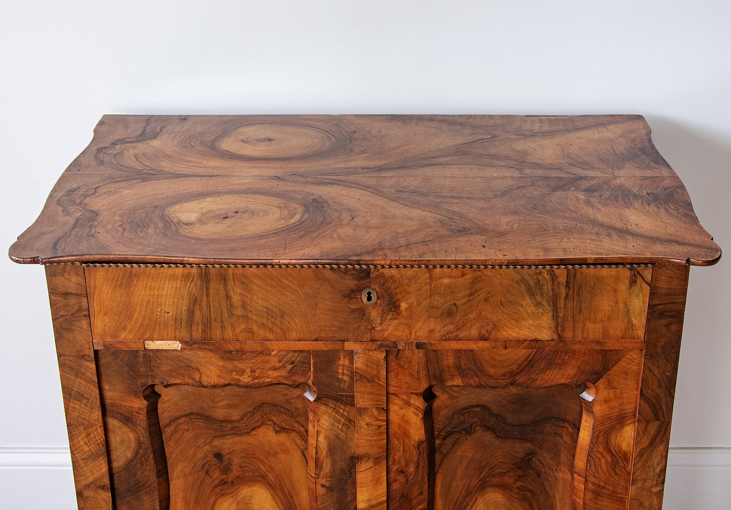 Antique Biedermeier Walnut Cabinet