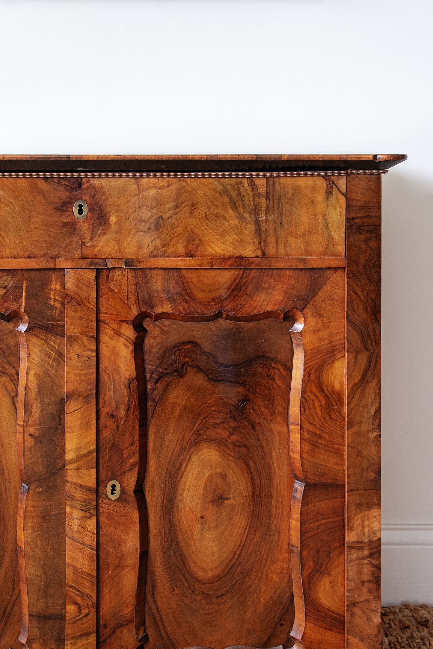 Antique Biedermeier Walnut Cabinet