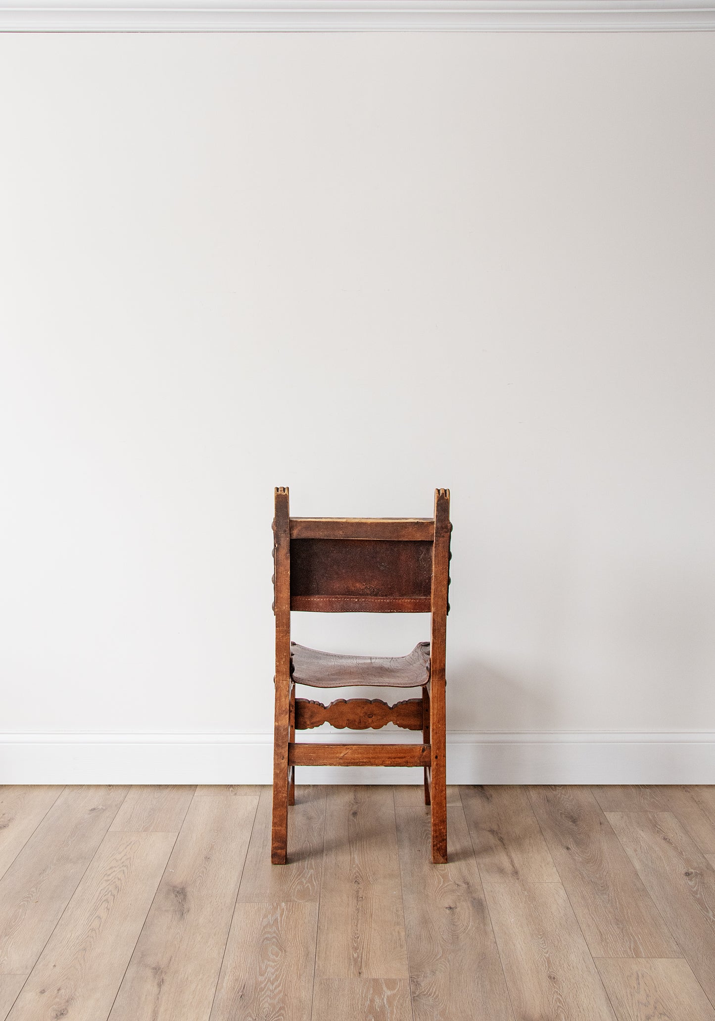 Set of 6 Spanish Colonial Handmade Leather Dining Chairs