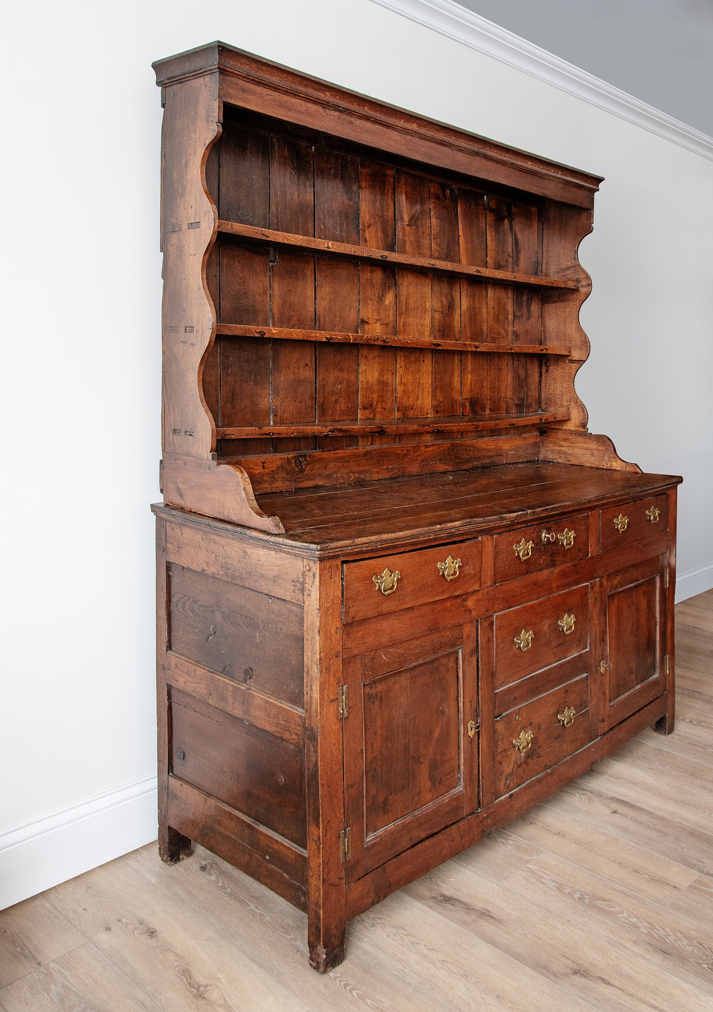 Antique 1760 Oak Welsh Dresser