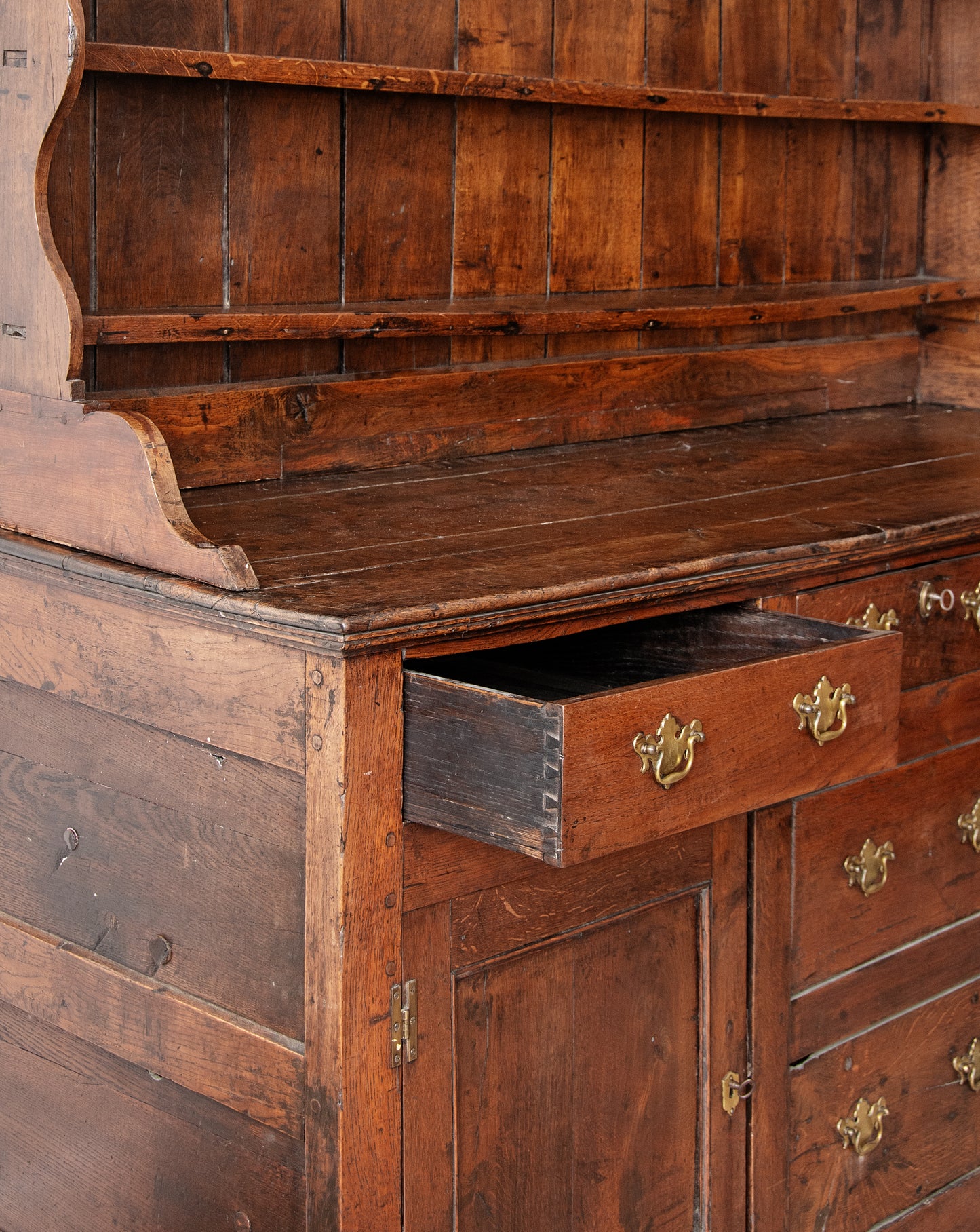 Antique 1760 Oak Welsh Dresser