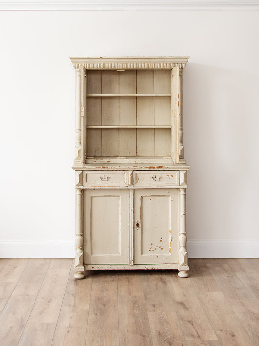 Antique 19th Century French Provincial Step-back Cupboard