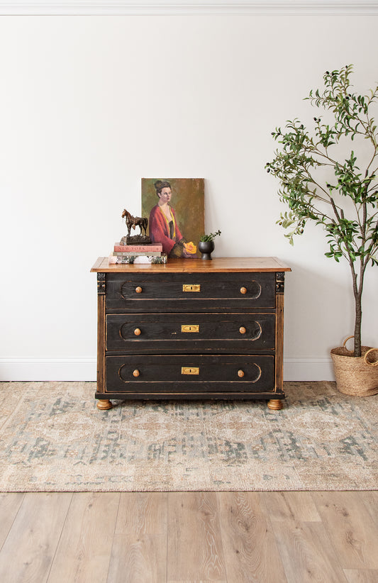 Primitive French Pine Chest of Drawers | Circa 1850