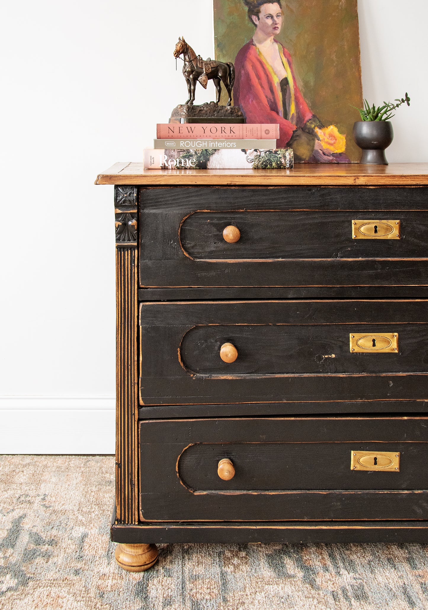 Primitive French Pine Chest of Drawers | Circa 1850