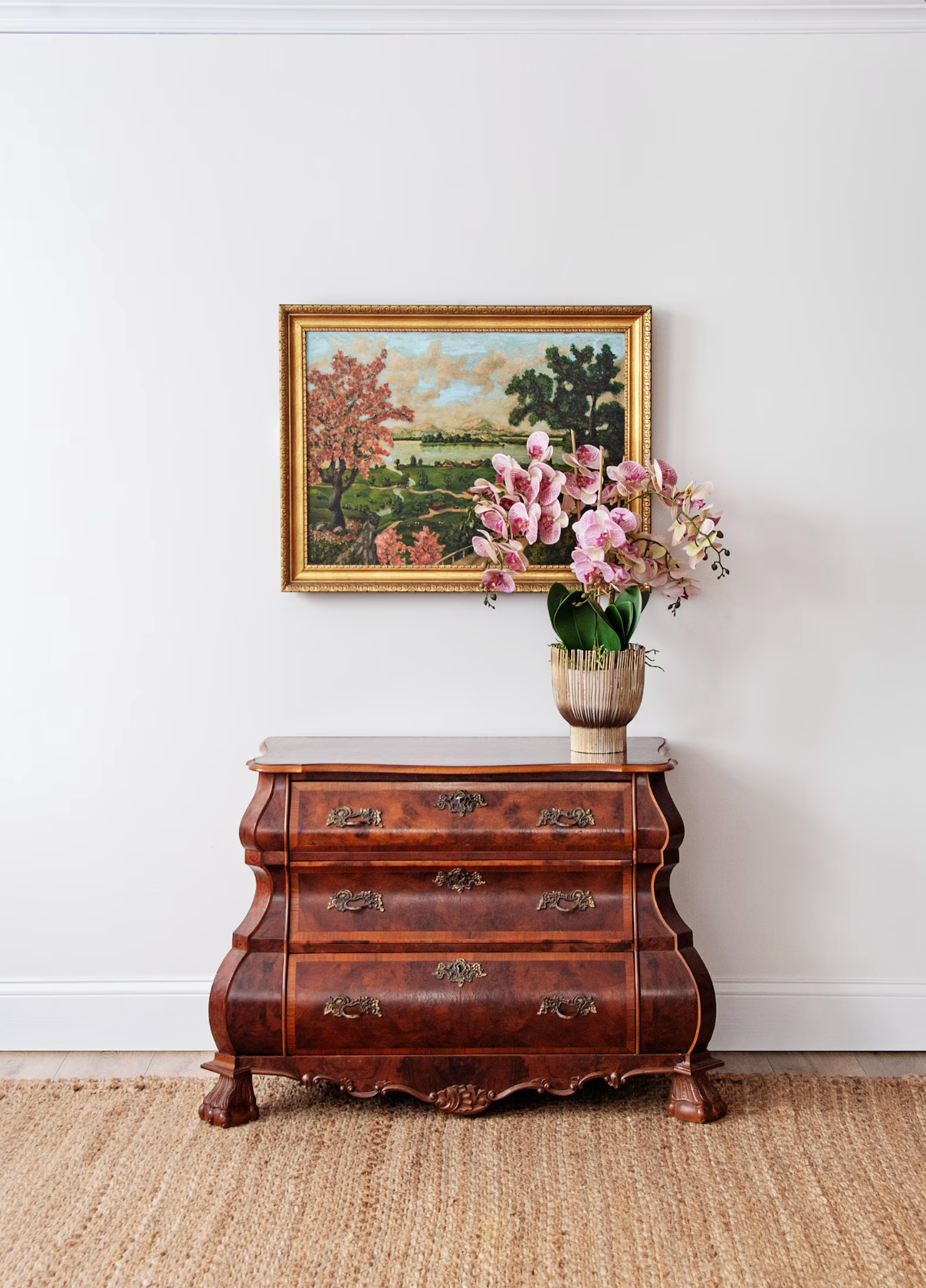 Antique Serpentine Bombe Chest | Netherlands ca. 1890s