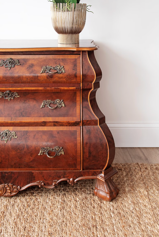 Antique Serpentine Bombe Chest | Netherlands ca. 1890s