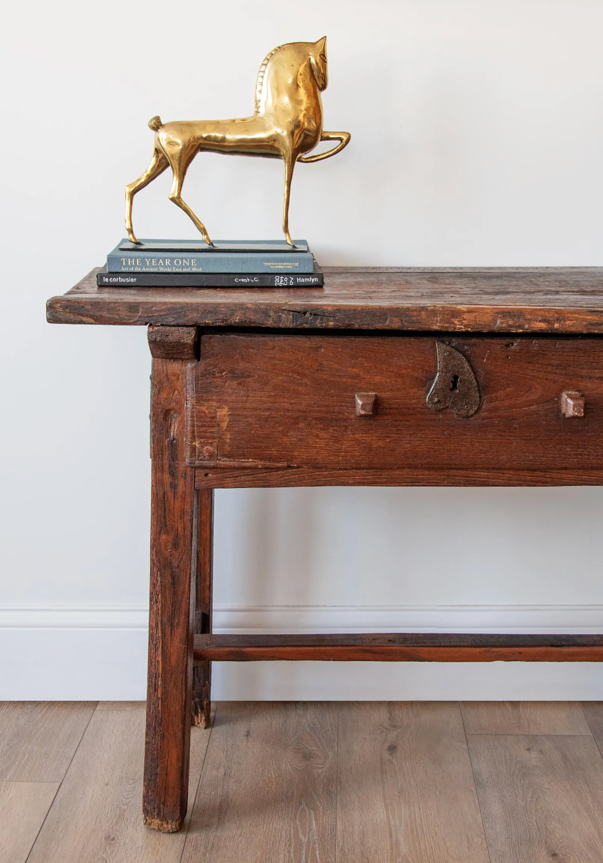 Antique Rustic Table with Single Drawer | ca. 1780s