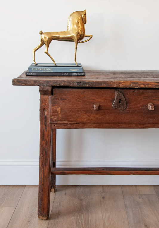 Antique Rustic Table with Single Drawer | ca. 1780s