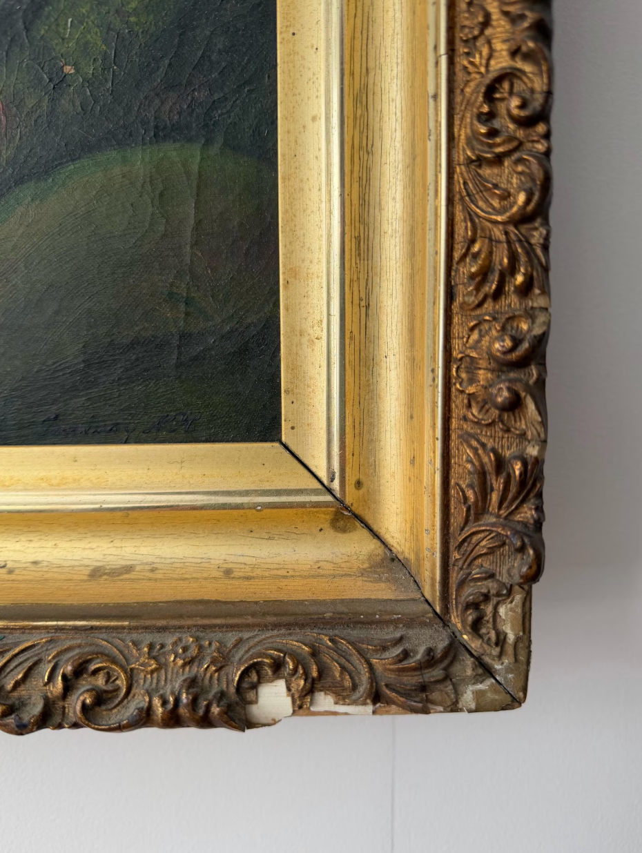 Antique Landscape Oil on Canvas | Signed Conway, NH