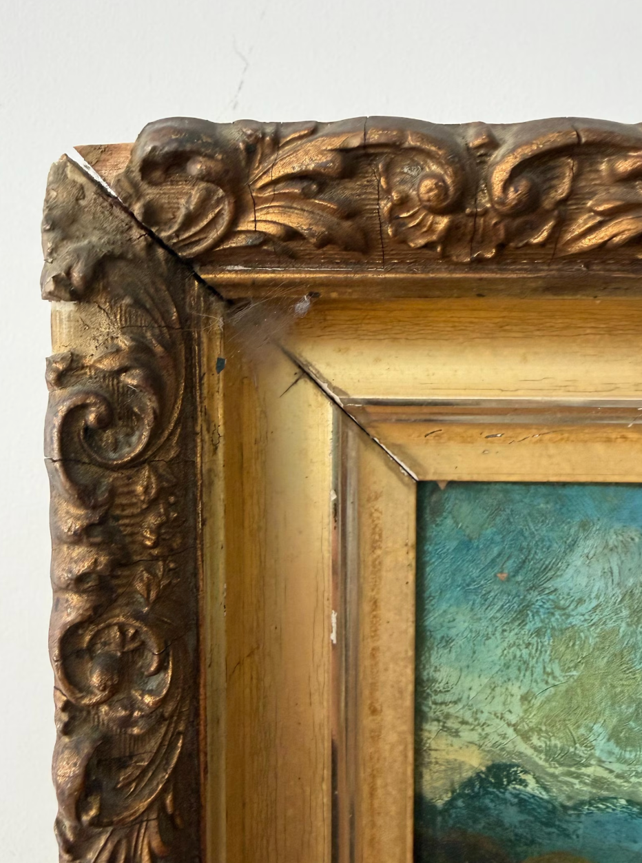 Antique Landscape Oil on Canvas | Signed Conway, NH