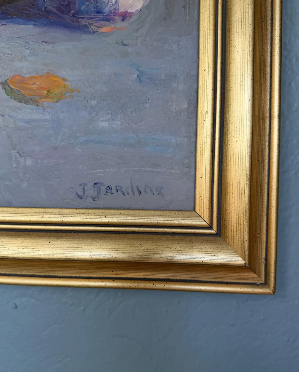 Original Oil Painting - Colorful Still Life, Signed Joan Jardine