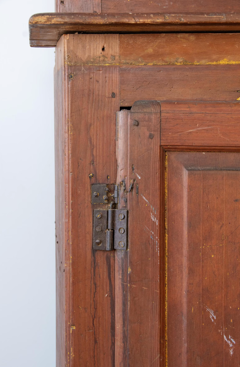 Early American New England Kitchen Cupboard, in Wide Plank Pine | ca. 1780