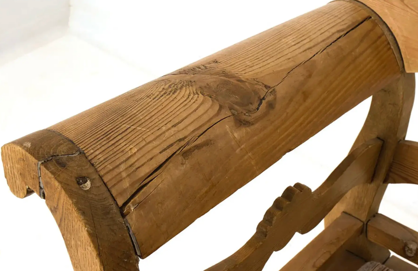 1800s Swedish Pine Storage Bench