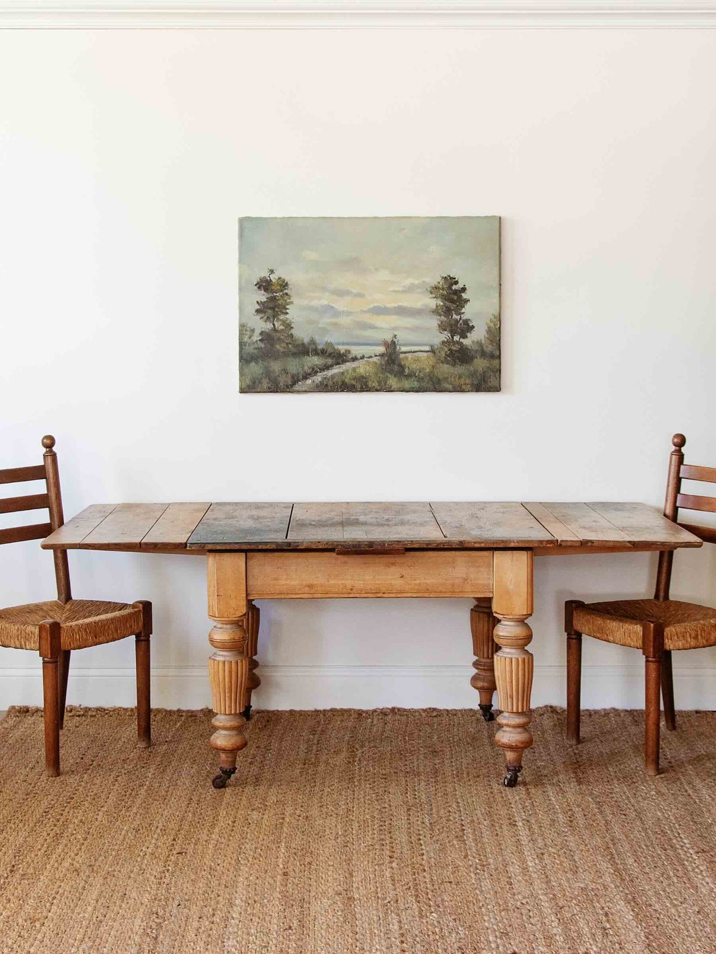1850s French Provincial Pine Farmhouse - Extendable Dining Table