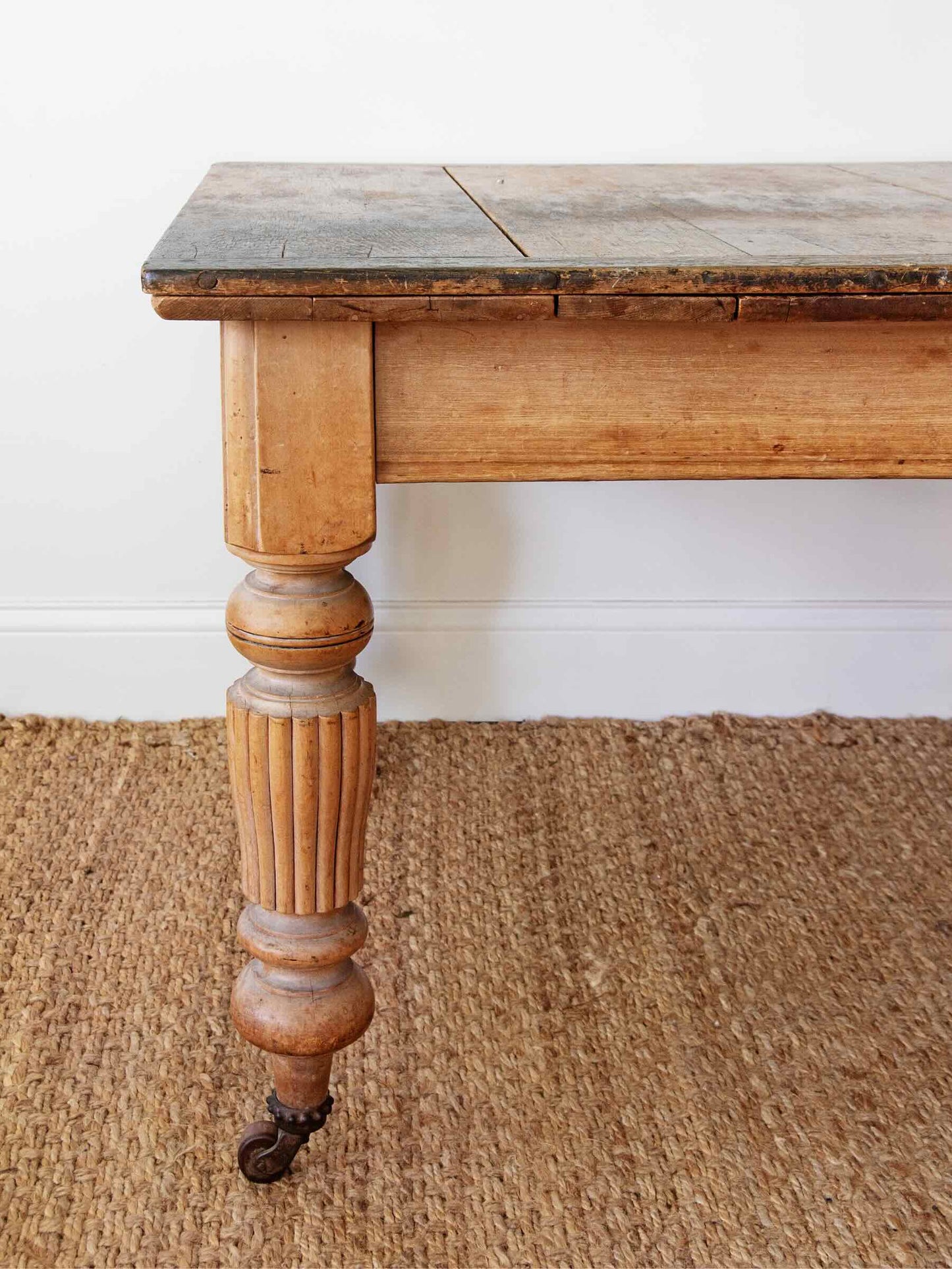 1850s French Provincial Pine Farmhouse - Extendable Dining Table