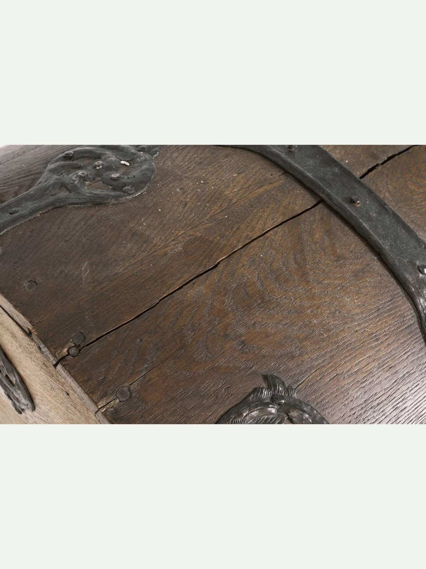 18th-Century Baroque Dome-Top Bridal Trunk with Original Key | Denmark