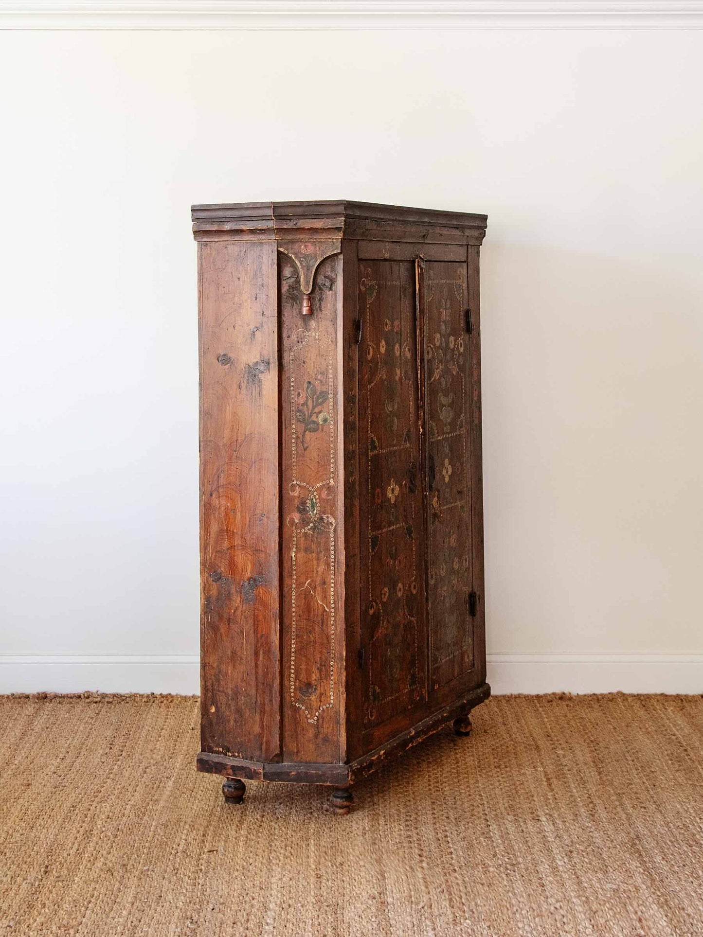 18th Century Central European Painted Pine Cupboard (Schrank) | Austria Circa 1780–1820