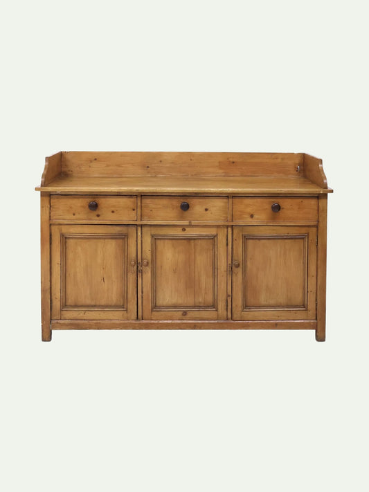 19th Century Scottish Victorian Pine Dresser Base / Sideboard