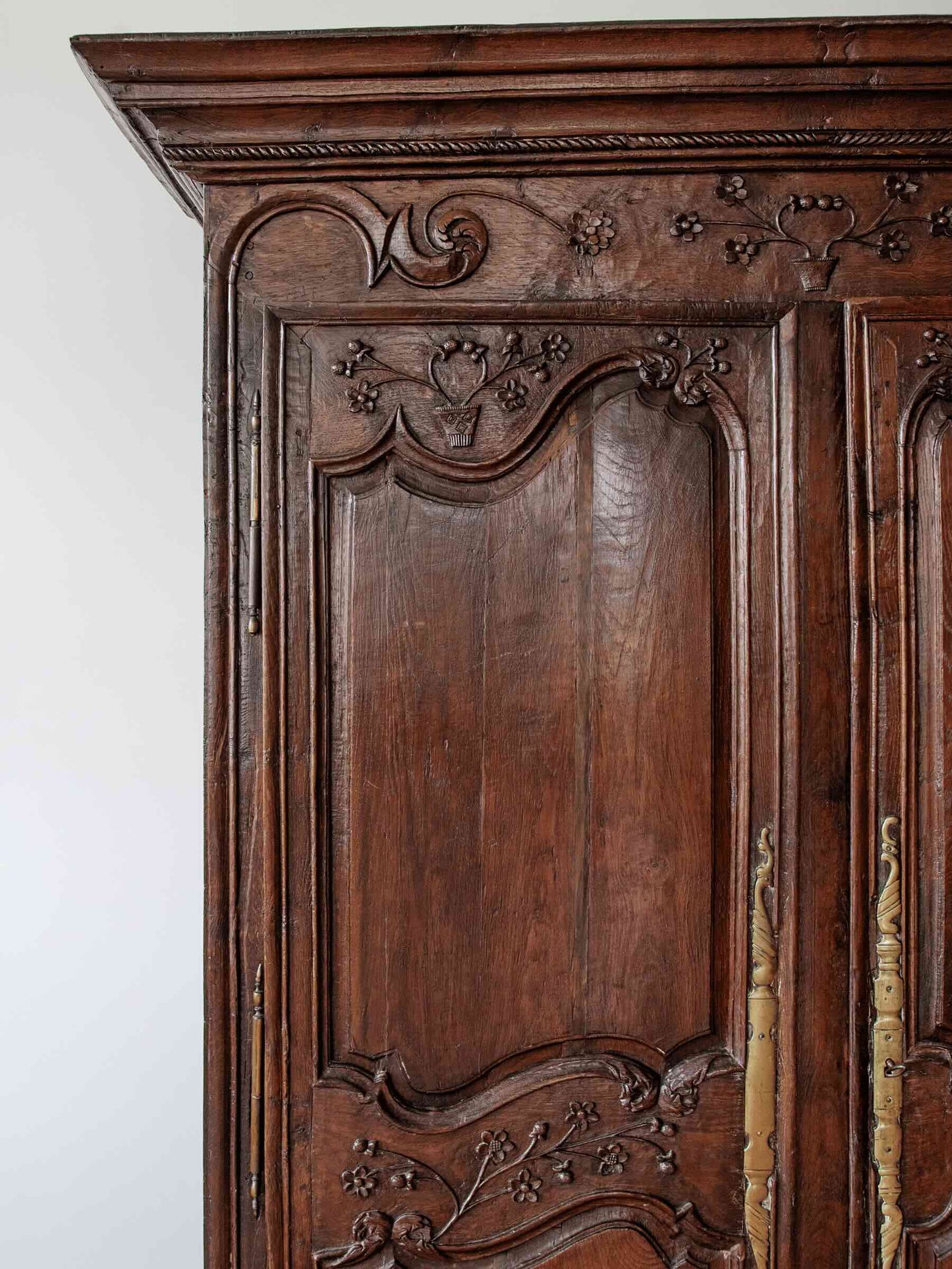 Hand Carved Antique Provincial French Oak Armoire | ca. 1780s