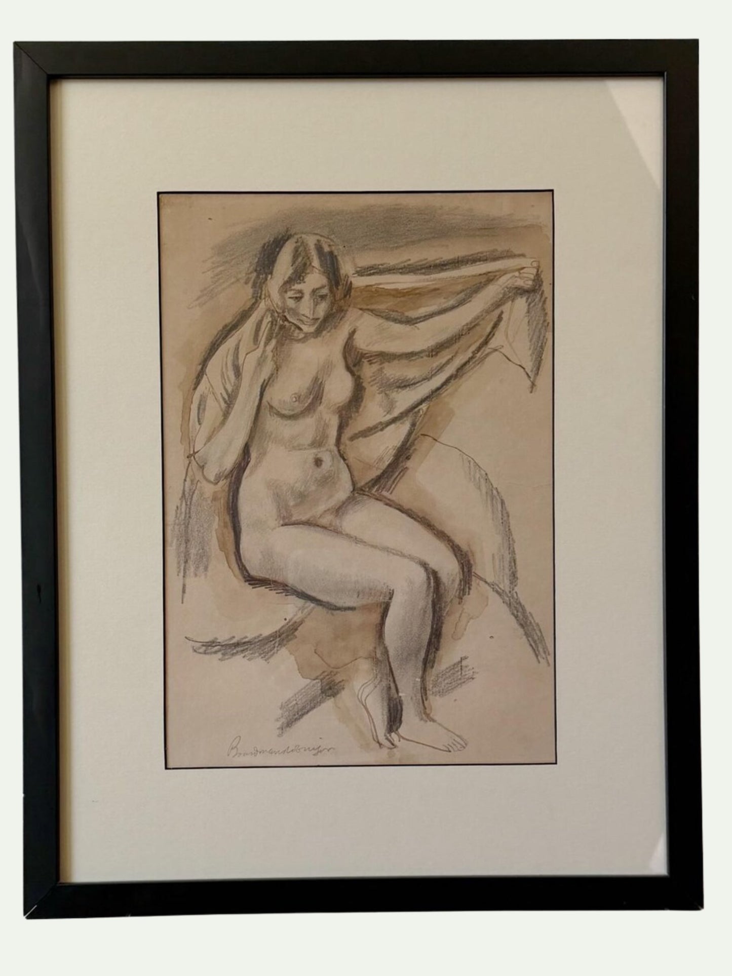 Antique Illustration | Woman Figural by Boardman Robinson (signed)