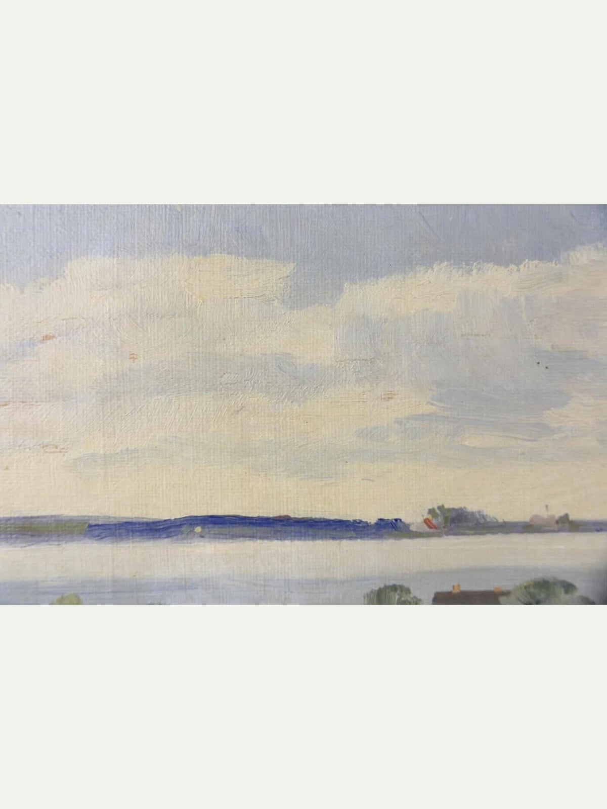 danish landscape antique oil on canvas