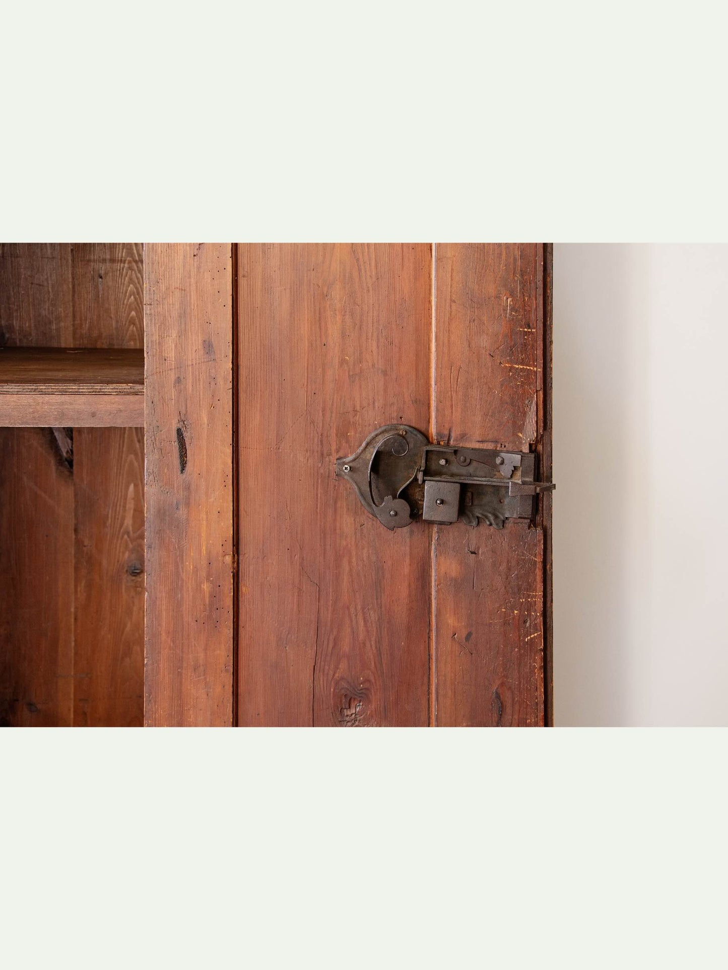 Antique Tyrolean Hand-Painted Bauernschrank with Faux-Bois Finish | ca. 1790s