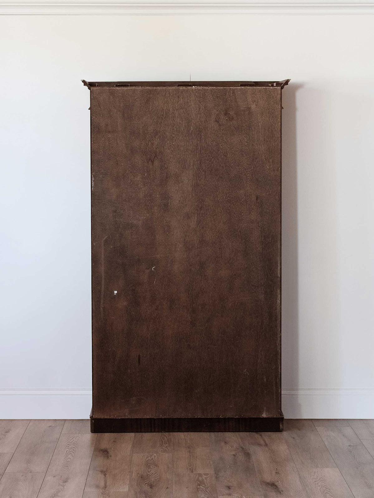 antique victorian mahogany bookcase back