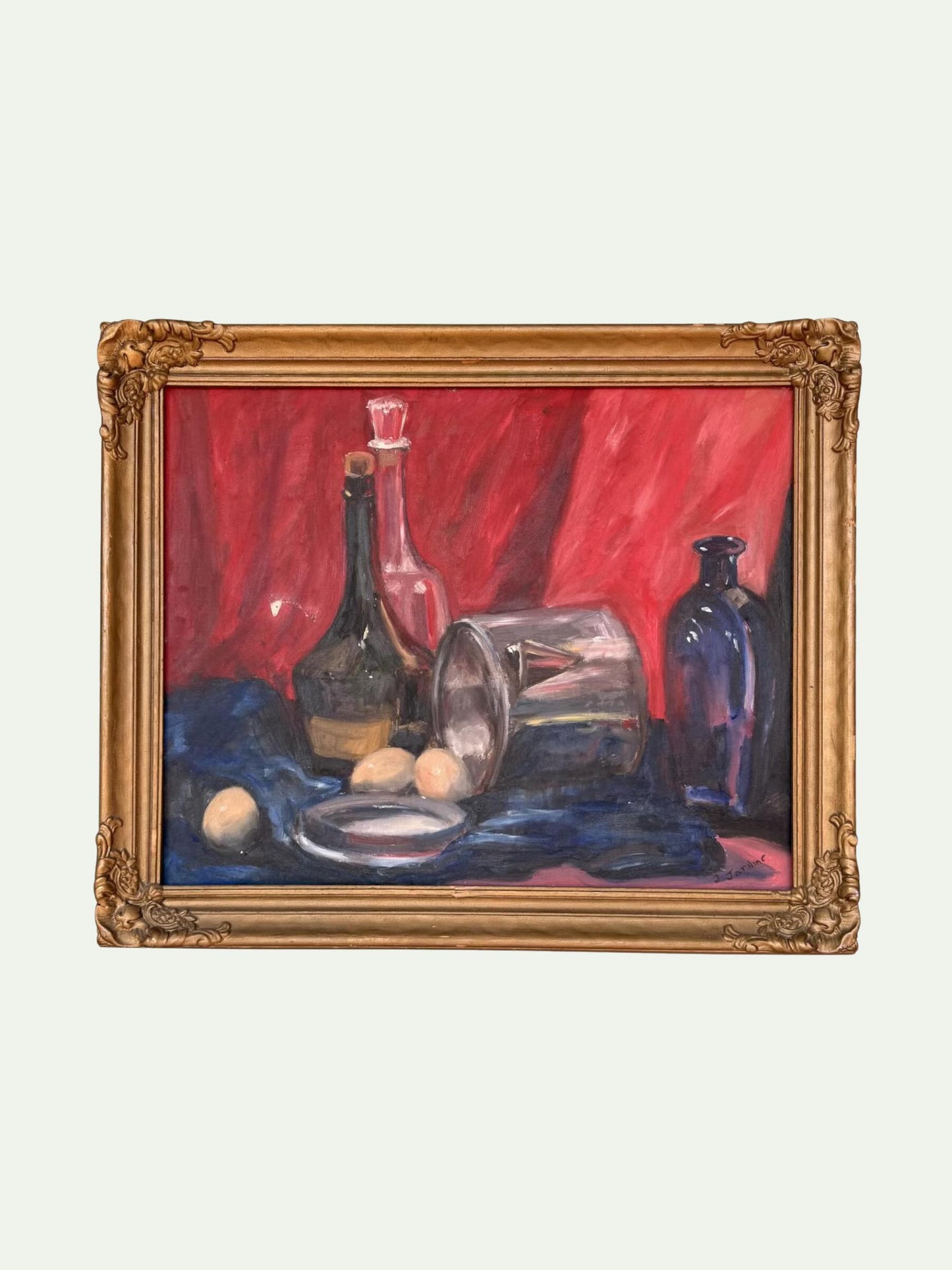 Bold Still Life Oil on Board | signed Joan Jardine