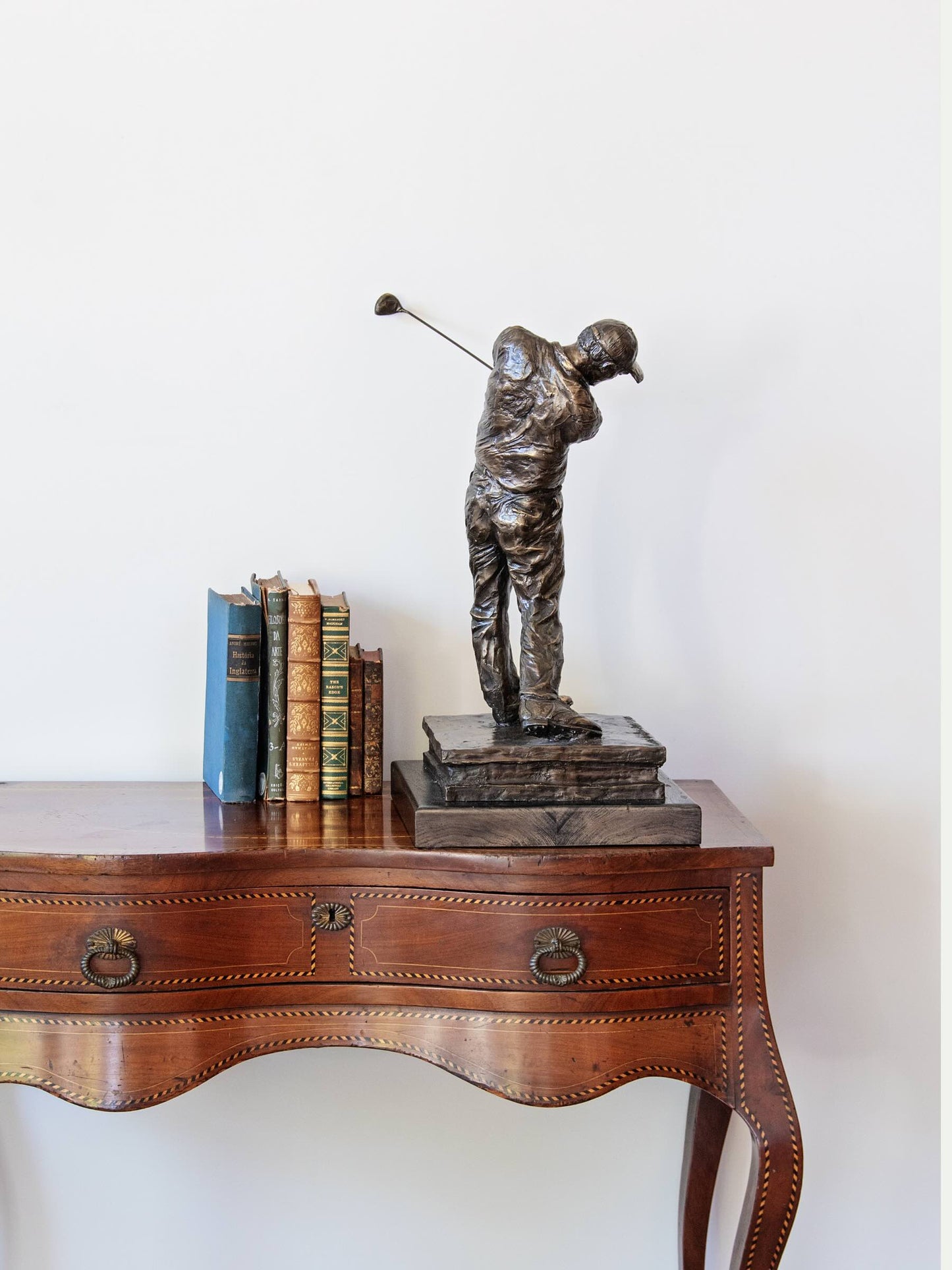 Bronze Sculpture signed by Laran Ghiglieri, "Eagle Approach."