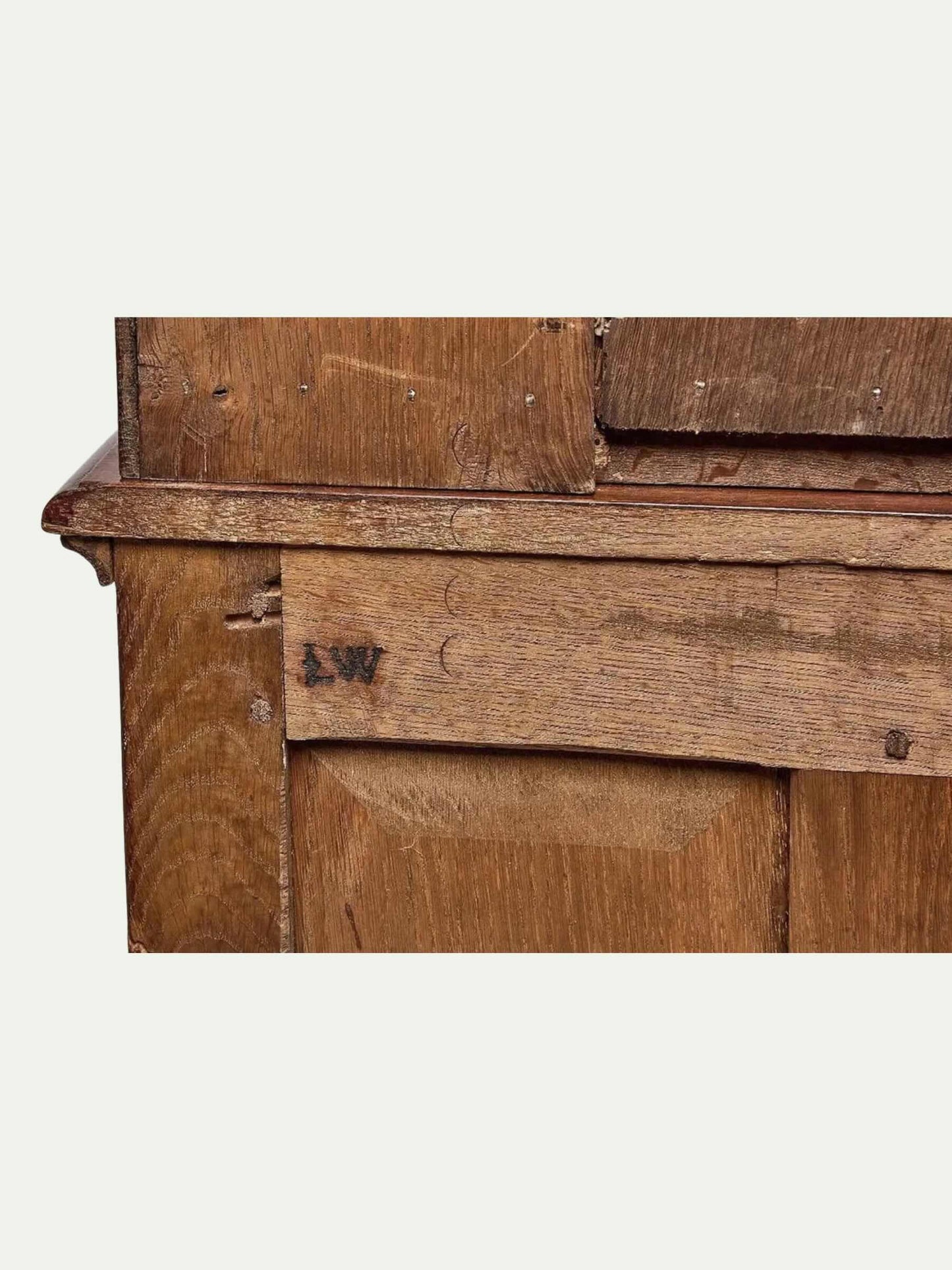 Early 19th-Century English Oak Welsh Cupboard With Open Plate Rack | Ca. 1800–1820