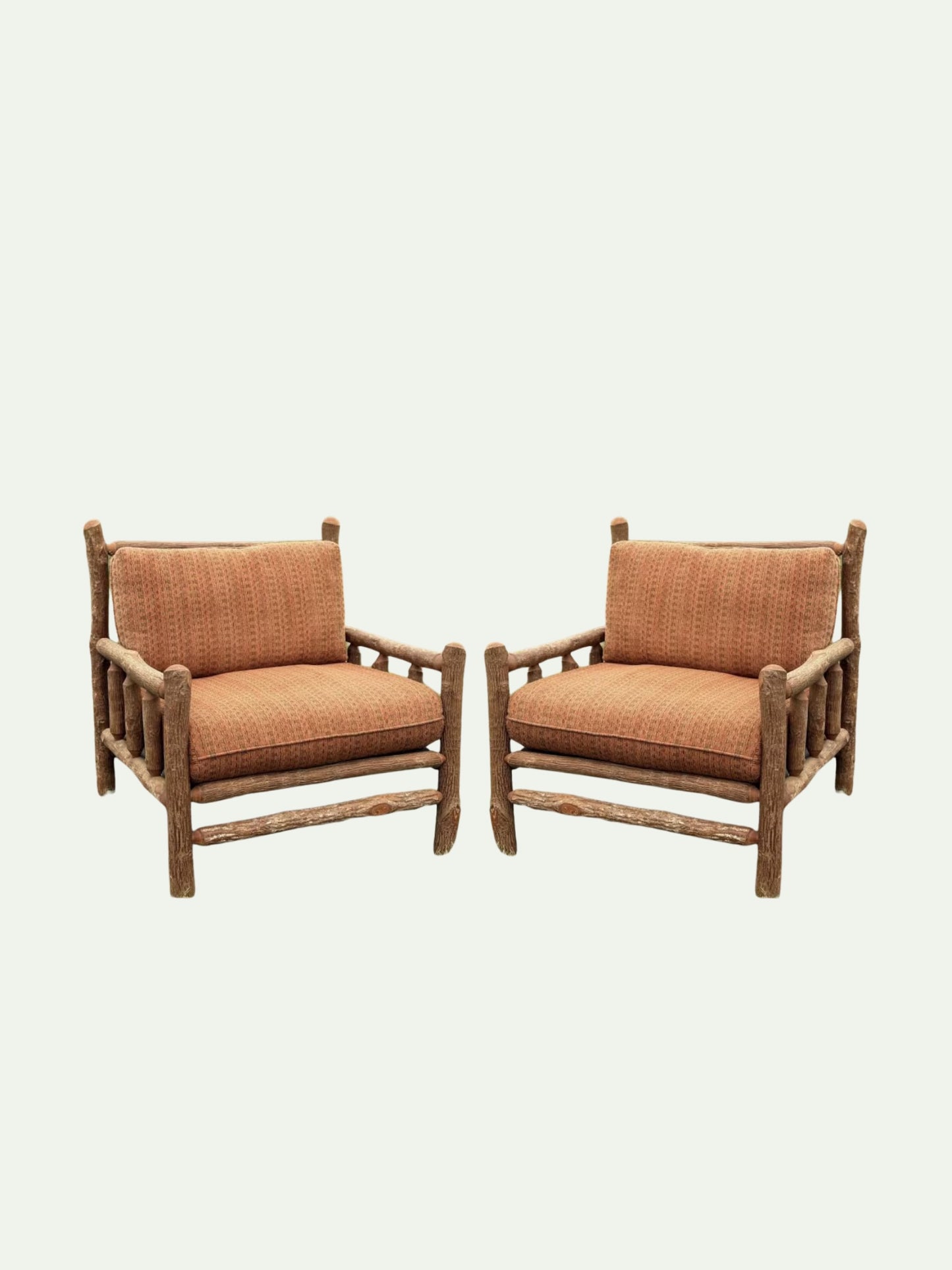 Set of Four Old Hickory "Old Faithful" Great Room Lounge Chairs