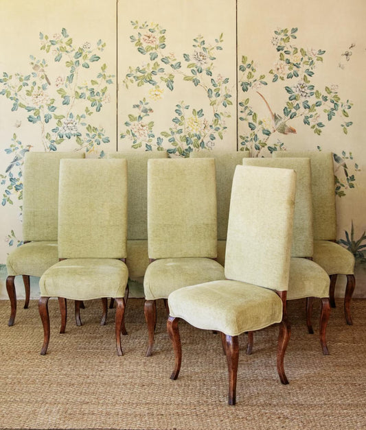 Guy Chaddock Custom Upholstered Dining Chairs - Set of 8