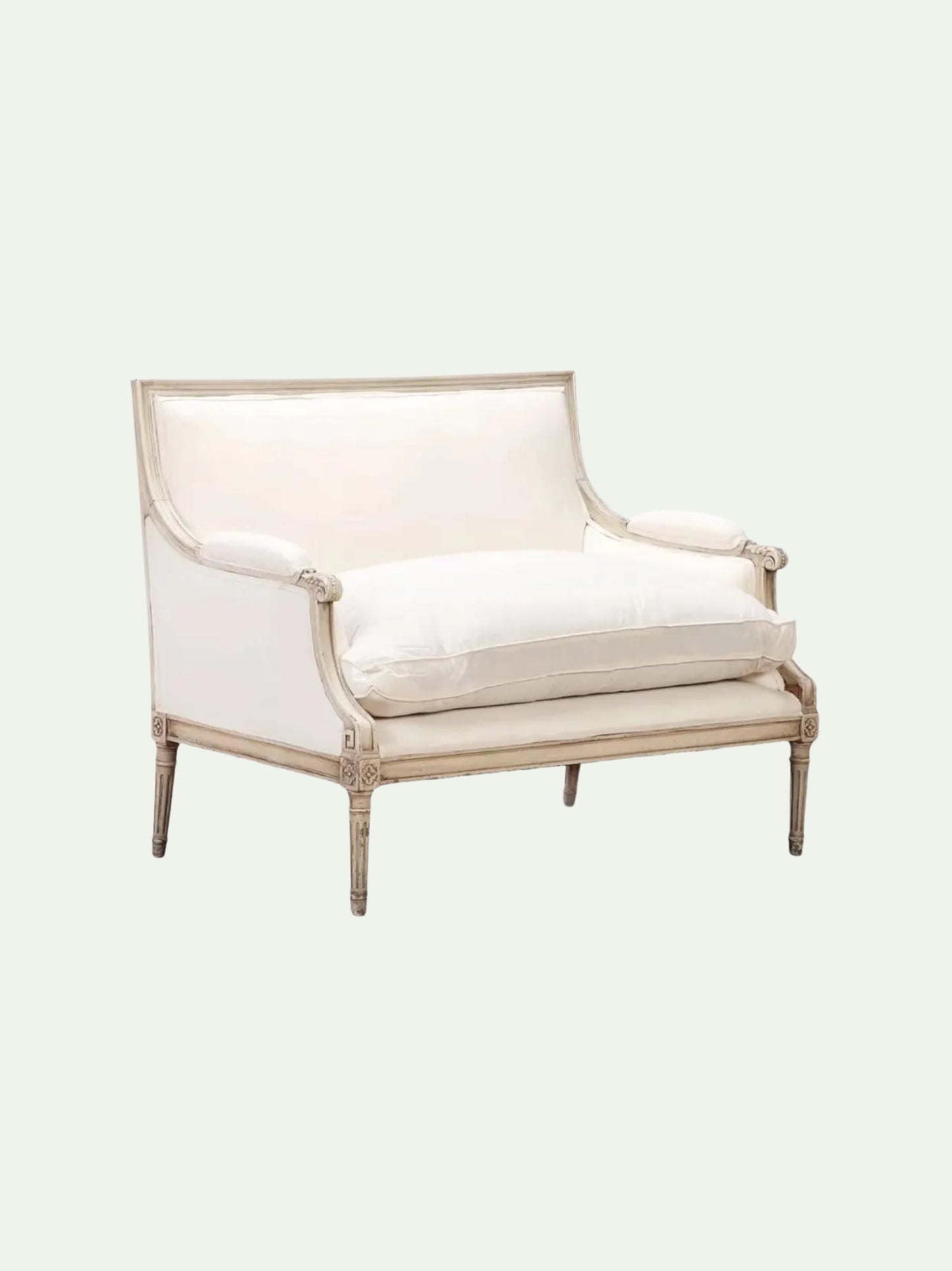 Louis XVI Style Painted Canapé Settee Attributed to Jansen | ca. 1945
