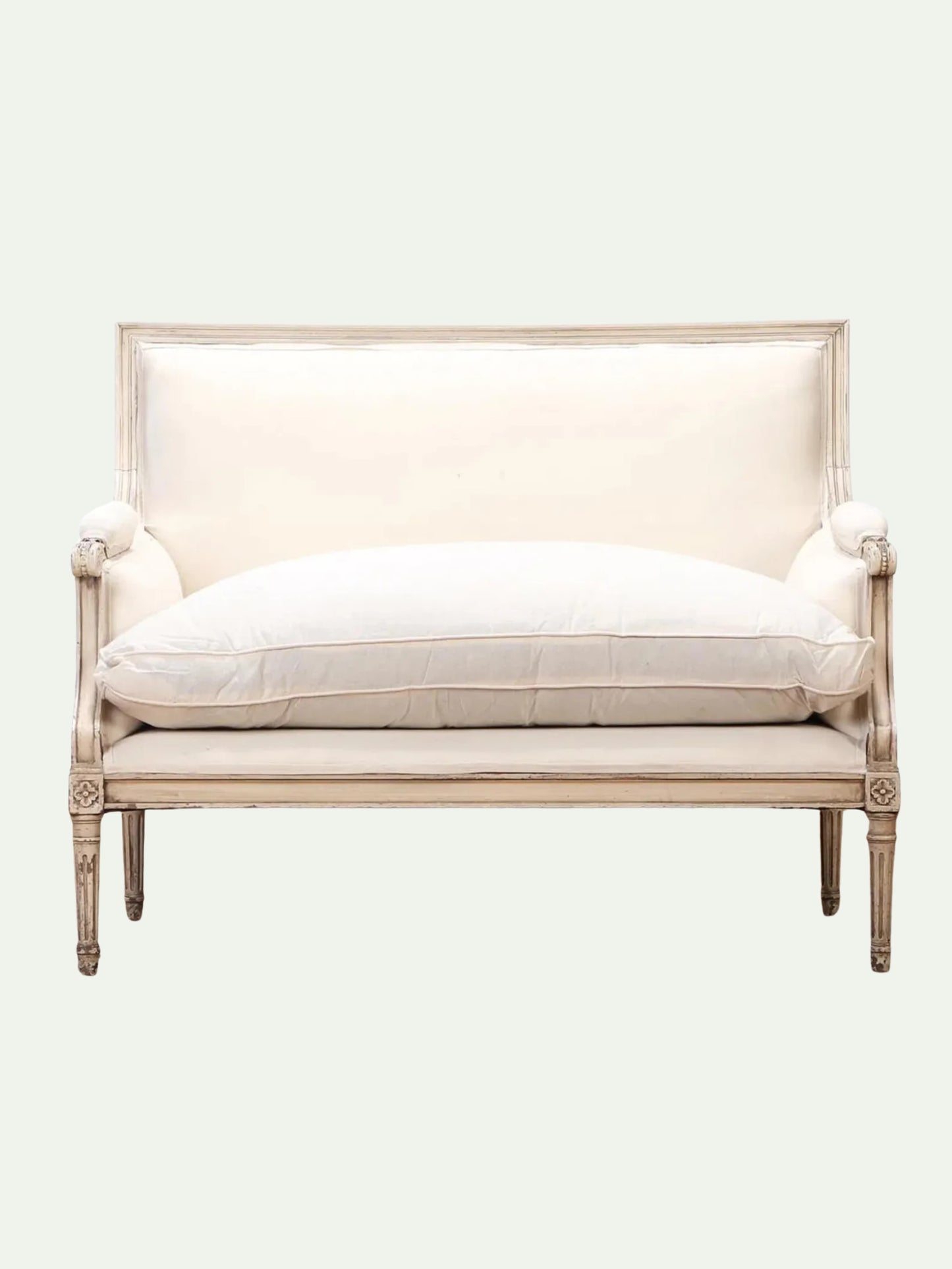 Louis XVI Style Painted Canapé Settee Attributed to Jansen | ca. 1945