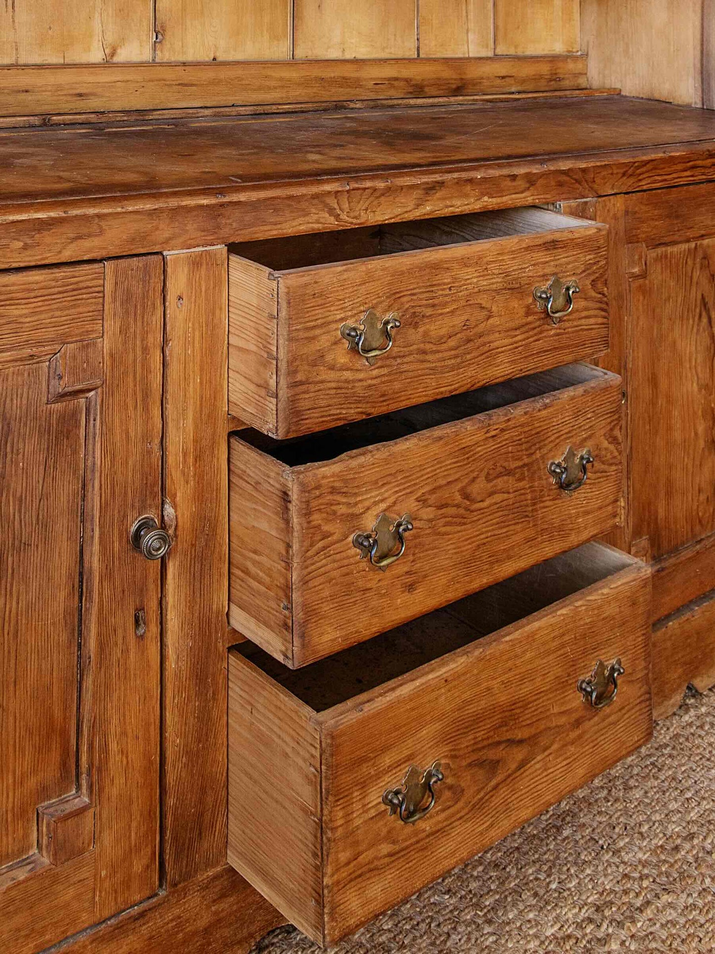Antique English Pitch Pine Welsh Dresser | ca. 1890s