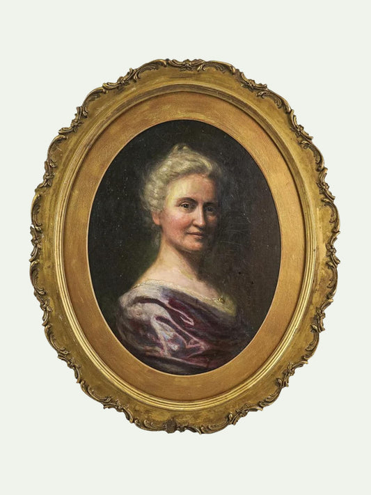 Antique Oil on Canvas | Carnig Eksergian (Armenian/American, 1855–1931) Portrait of a Lady