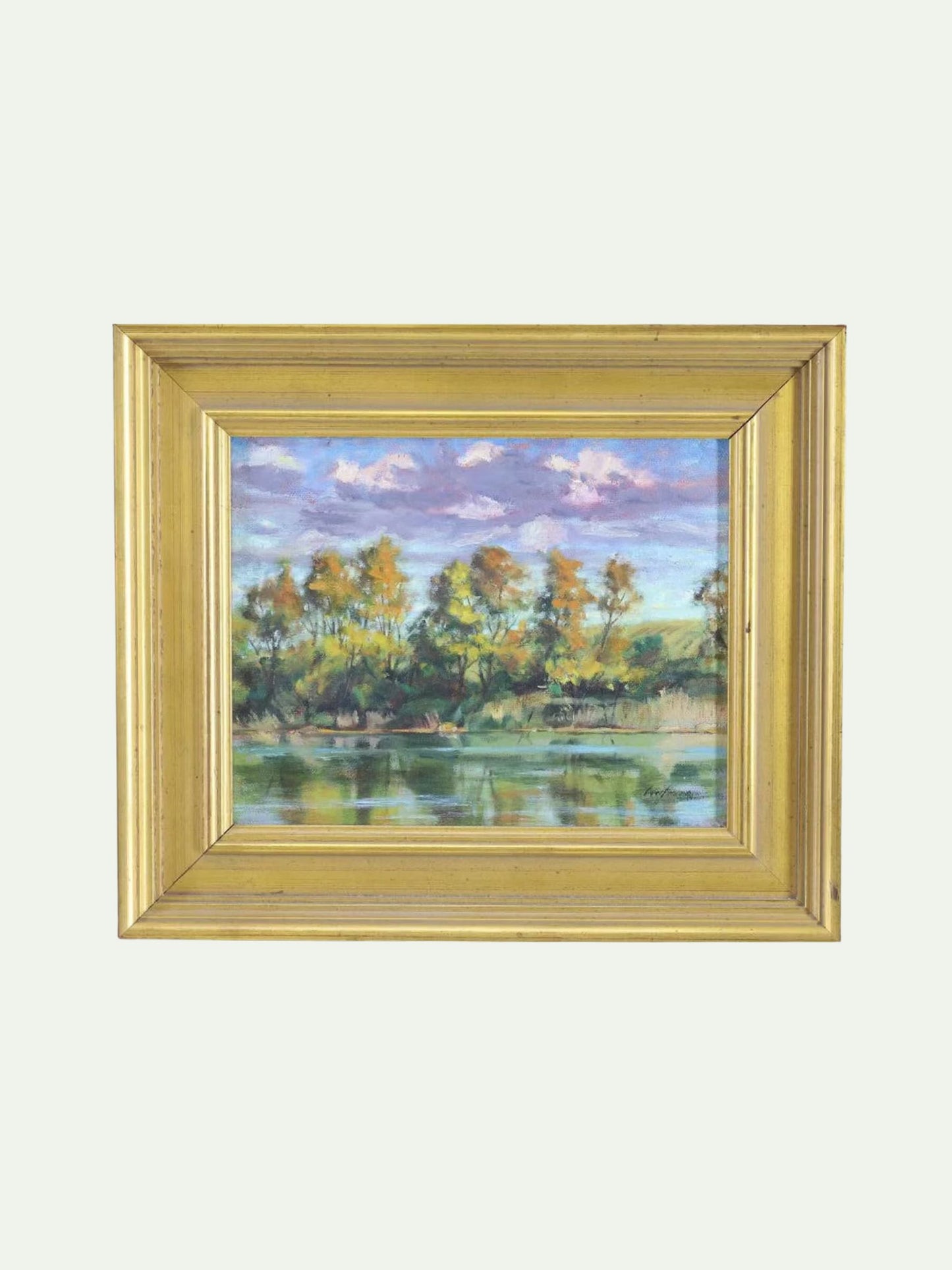 Scott Woolever (American) "Mid October" Original Oil on Canvas