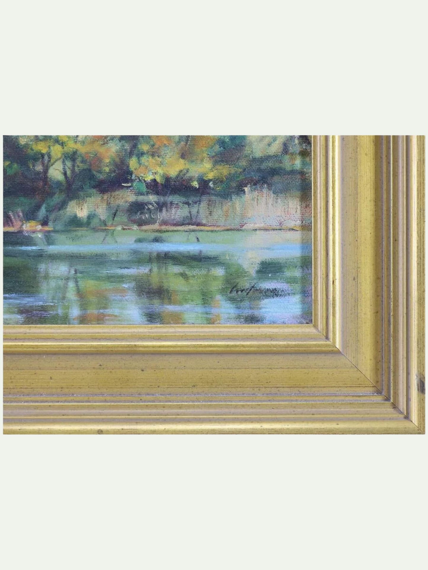 Scott Woolever (American) "Mid October" Original Oil on Canvas