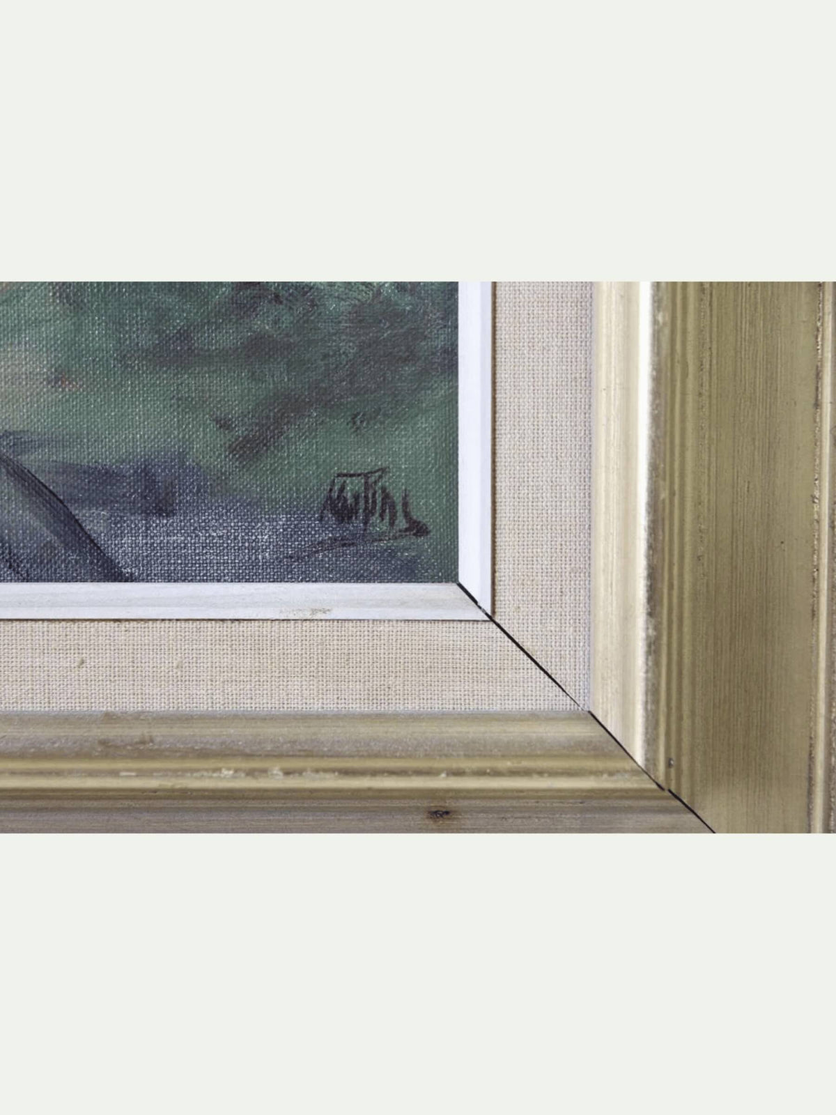 artist signature in corner of a painting