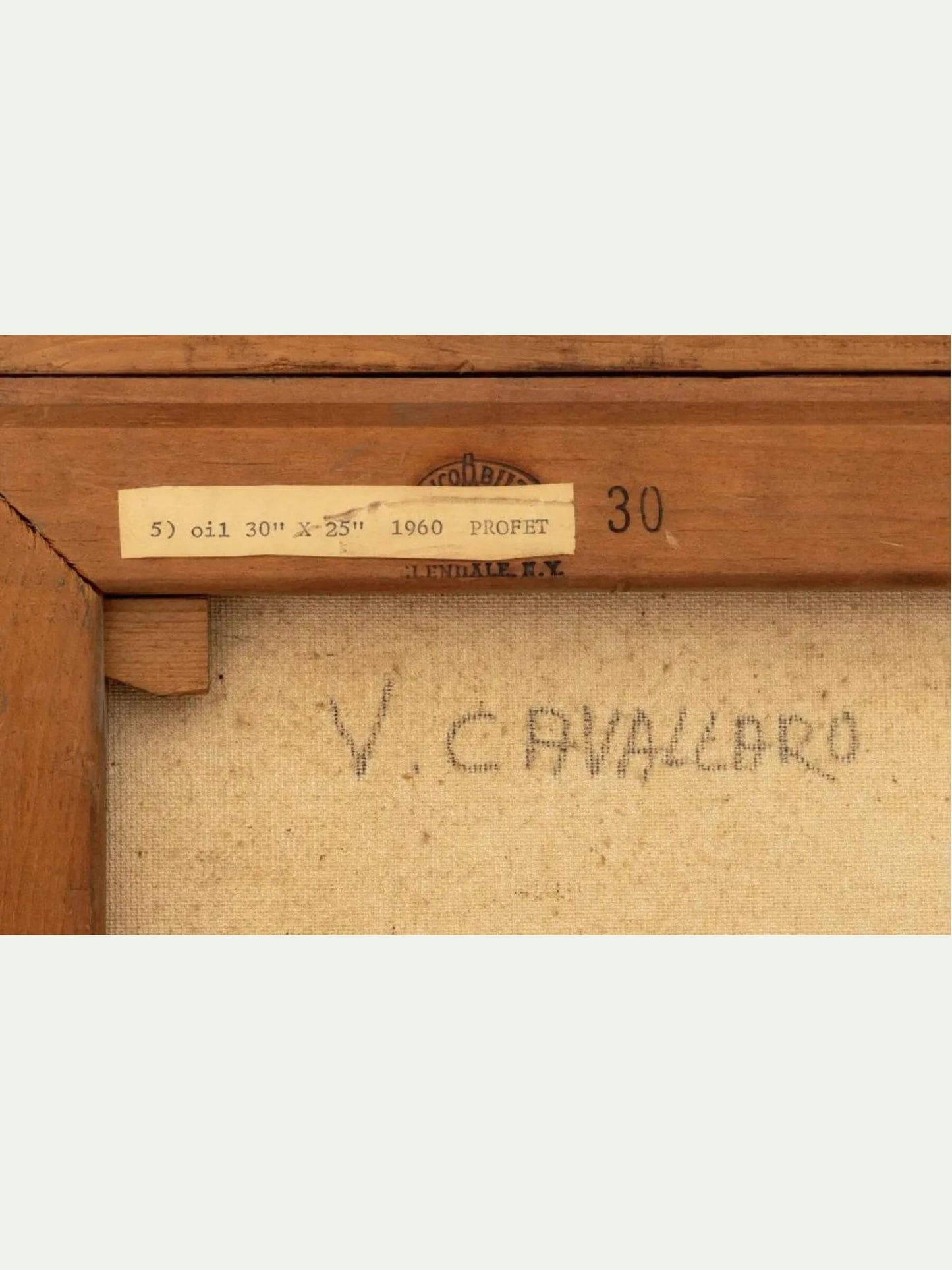 Vincent Cavallaro (American, 1912–1985), "Profeta" (Prophet) | Signed Oil on Canvas