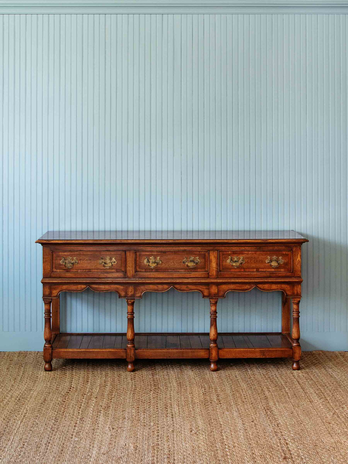 antique dresser with three draws