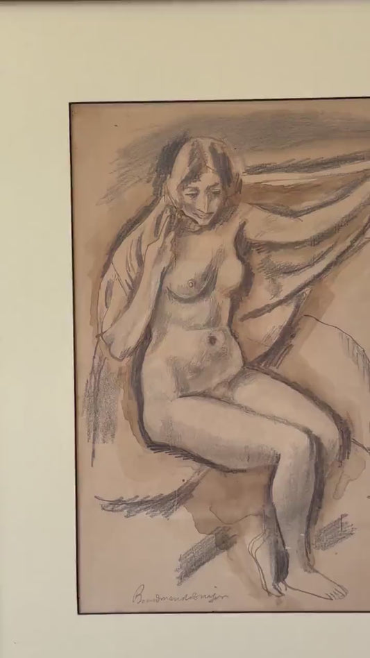 Antique Illustration | Woman Figural by Boardman Robinson (signed)